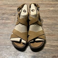 Color - Tan Material - Suede With Nubuck Sole Comfortable Wedge Sandal Comfortable Wedges Sandals, Comfortable Wedges, Teva Shoes, Wedge Sandal, Womens Shoes Wedges, Cross Straps, Tan Brown, Wedge Sandals, Wedges