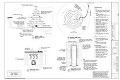 an architectural drawing shows the design for a tree