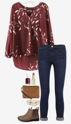 Burgundy Outfits, Chique Outfit, Mode Tips, Chique Outfits, Stitch Fix Outfits, Jeans Outfits, Fashionable Clothes, Work Style, Mode Inspo