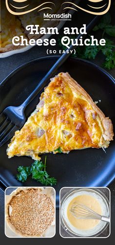 This ham and cheese quiche is a holiday brunch must-have! Perfect for festive mornings or meal prep for the week, its creamy blend of melty cheese and savory ham is a crowd-pleaser—even the kids will love it!