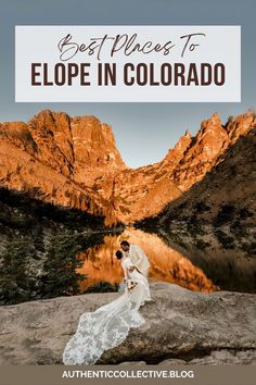 A couple eloping in the mountains of Colorado. Wedding In Winter, Best Places To Elope, Colorado Fall, Colorado Photography, Places To Elope, Winter Wedding Colors, Elopement Packages