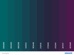 an image of the color purple and teal with text overlaying it that reads colors