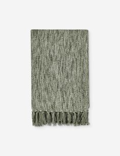 a green scarf on a white background