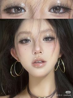 Douyin Makeup Palette, Makeup Chart, Grwm Aesthetic, Chinese Tiktok, Freckles Makeup, Food Fusion, Douyin Makeup, Post Secret, Doll Eye Makeup