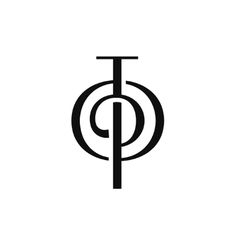 a black and white logo with the letter p