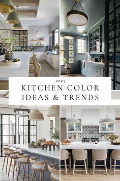 All One Color Kitchen, Good Kitchen Paint Colors, Timeless Kitchen Colors Schemes, Color Schemes For The Kitchen, Kitchen Trends 2024 2025, Kitchen Remodel 2025 Trends, Kitchen Color With White Cabinets, Kitchen Cabinet And Island Colors, Calm Kitchen Colors