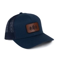 Description: Looking for a stylish and functional trucker hat? Look no further! This hat is made from high-quality materials and features a mesh back for breathability. The TriPine Leather Patch Trucker Hat is also adjustable, so you can find the perfect fit. Each leather patch is unique and may have natural blemishes. Adjustable Mesh Snapback Hat For Outdoor, Adjustable Outdoor Hat With Mesh Back, Adjustable Mesh Back Hat For Outdoor, Outdoor Hats With Mesh Back, Mesh Baseball Cap With Flat Bill For Outdoor, Mesh Snapback Hat For Outdoor Activities, Outdoor Mesh Baseball Cap With Flat Bill, Outdoor Hats With Mesh Back, One Size Fits Most, Snapback Trucker Hat For Travel