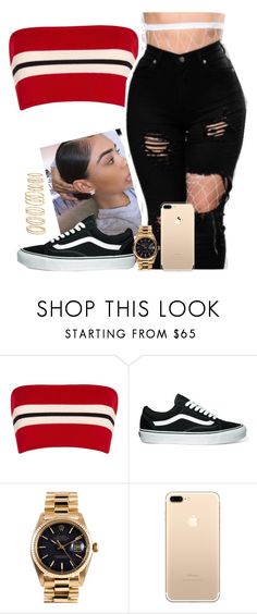 "Been About You And Im Still About You..." by frenchmamii ❤ liked on Polyvore featuring Etienne Deroeux, Vans, Rolex and H&M Lace Denim Shorts, H M Outfits, Vans Outfit, 80’s Fashion, Model Street Style, Swag Style, Nike Shoes Outlet, Milan Fashion Weeks