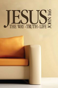 jesus the way truth life wall decal