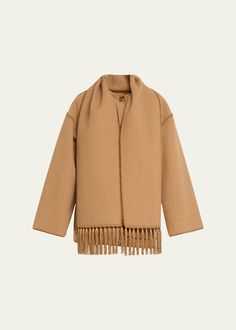 Get free shipping on Toteme Fringe Embroidered Scarf Wool Jacket at Bergdorf Goodman. Shop the latest luxury fashions from top designers. Elegant Winter Outerwear With Tassels, Wool Fringe Outerwear For Fall, Fringed Wool Outerwear For Fall, Fall Wool Outerwear With Fringe, Winter Fringe Outerwear, Fall Outerwear With Tassels For Work, Fall Workwear Outerwear With Tassels, Toteme Jacket, Trim Scarf