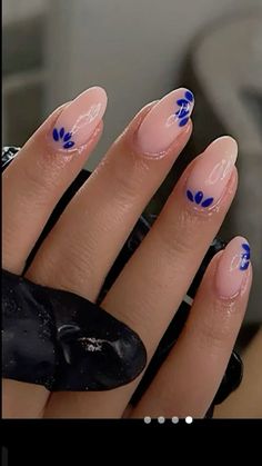 Alaska Nails, Navy Nails Design, Navy Nail Art, Navy Blue Nail Designs, Hoco Nails, Royal Blue Nails, Navy Nails, Navy Blue Nails, Makeup Nails Designs