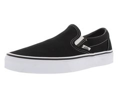 PRICES MAY VARY. Vans Unisex Shoes Slip On Shoes Black Synthetic & Fabric Vans Classic Slip-On Unisex Shoes Size 9, Color: Black Vans Classic Slip, Style Vans, Mens Shoes Black, Slip On Trainers, Skate Style, Canvas Making, Vans Slip On, Unisex Shoes, Vans Classic Slip On