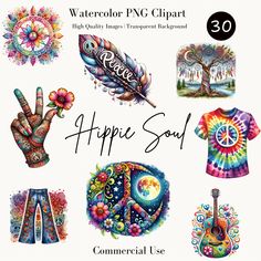 watercolor png clipart - happy soul