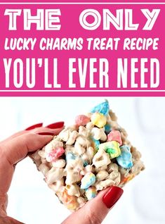 Lucky Charms Treats Marshmallows Frugal Girls Recipes, Marshmallow Treats Recipe, Lucky Charms Treats, Chocolate Rice Krispie Treats, Lemon Treats, Desserts With Few Ingredients, Lucky Charms Marshmallows, Party Punch Recipes, Magically Delicious