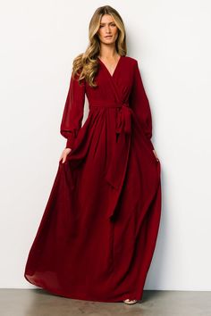 Olivia Maxi Dress | Midnight Navy Floral | Baltic Born Long Sleeve Silk Maxi Dress, Christmas Maxi Dresses, Burgundy Fall Dress, Hunter Green Maxi Dress, Christmas Banquet, Maroon Maxi Dress, Heather Wedding, Neutral Dresses, Burgundy Maxi Dress