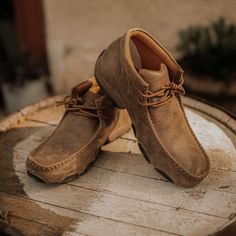 The men’s casual chukka driving moc is a true Twisted X® original! Handcrafted in genuine full-grain leather, the chukka driving moc makes an unforgettable statement about true comfort and style in casual footwear. Blending together a traditional open-laced profile with a unique leather-wrapped outsole and moc toe design with integrated comfort technology that provides timeless quality and style. The SD footbed, composite XD insole, and the Twisted X® driving moc outsole combine to produce one o Rugged Moc Toe Moccasins For Outdoor, Rugged Outdoor Chukka Boots With Stitched Sole, Rugged Chukka Boots With Stitched Sole For Outdoor, Casual Moccasins With Goodyear Welt Construction, Fall Outdoor Leather Moccasins, Rugged Moccasins With Stitched Sole, Fall Chukka Boots With Moc Toe And Stitched Sole, Casual Oiled Leather Chukka Boots With Moc Toe, Casual Oiled Leather Moc Toe Chukka Boots