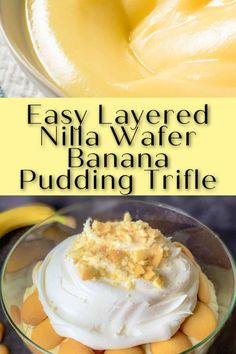 an easy layered nilla wafer banana pudding trifle is the perfect dessert