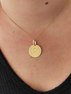 14K Moissanite Diamond Pharmacy Pendant - Medic Necklace - Gold Medical Alert Jewelry  The pendant in the image are 18mm/0.70 inches  Find all the information you need about your pendant: Material: 14K Solid Real Gold Stamp: 585 (14K) Pendant's Size: (5 sizes available) -       0.62 inches / 16mm (diameter) -0.70 inches / 18mm (diameter) -0.78 inches / 20mm (diameter) -0.86 inches / 22mm (diameter) -0.94 inches / 24mm (diameter) Pendant Thickness: 0.5mm Inner diameter of the jumpring: 7.5x5.5mm Gemstone: Total 8 Moissanite Diamonds Classic Moissanite White Round Brilliant Cut Faceted Clarity: VVS+ Color - D+ Hardness - 9.25 on Moh's scale FREE Backside Engraving Gift Box Included! Necklace Length: (thin and dainty) -Without Chain -16 inches / 40cm -18 inches / 45cm -20 inches / 50cm -22 in Yellow Gold Gia Certified Necklace For Gift, Gia Certified Yellow Gold Necklace As A Gift, Gia Certified Yellow Gold Necklace Gift, Medical Alert Necklace, Medical Alert Jewelry, Gold Schmuck, Medical Alert, Necklace Personalized, Pharmacist