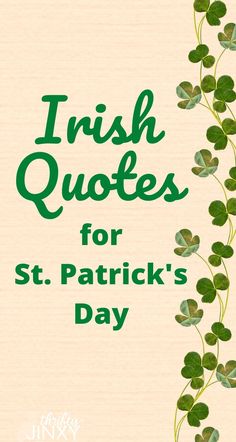 irish quotes for st patrick's day