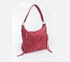 "This is Shayan hobo bag from Italian suede leather with a unique soft surface in red color (slight dark red ) Shayan hobo bag is highly functional, providing you with plenty of space to carry your essentials around with ease. Dimensions: Height - 26 cm ( 10.24 \") Width - 27 cm ( 10.63 \") Depth- 12 cm ( 4.72 \") (depth is measured across bottom of backpack) Key features: * The sturdy zip closure ensures that your belongings remain safe, whether you're at work or traveling. * A large front pock Burgundy Shoulder Hobo Bag With Zipper Closure, Burgundy Hobo Bag With Zipper For Daily Use, Burgundy Hobo Bag With Zipper Closure For Daily Use, Burgundy Hobo Bag With Soft Leather For Daily Use, Daily Use Burgundy Hobo Bag With Soft Leather, Burgundy Soft Leather Hobo Bag With Double Handle, Burgundy Hobo Shoulder Bag, Burgundy Soft Leather Hobo Bag For Shopping, Red Hobo Bag With Removable Pouch