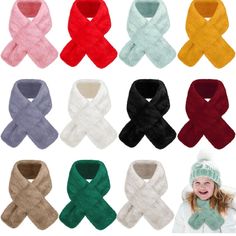 Never Used - Brand New - Suhine 12 Pcs Fleece Boys Girls Scarf Winter Autumn Neck Warmer Winter Scarf For Kids Toddler Scarves For Students Boys Girls 2 To 4 Years Old. 12 Colors Toddler Scarf, Winter Scarves, Branded Scarves, Kids Scarf, Neck Warmer, Winter Scarf, Warm Winter, Scarf Wrap