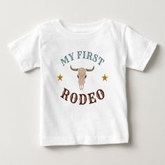 My first rodeo western cowboy first birthday blue baby t-shirt. Cowboy First Birthday, Rodeo Birthday Parties, Rodeo Birthday, Cowboy Party, Cowboy Outfits, Western Cowboy, Boy Party, Boy Birthday Parties, Baby Tshirts