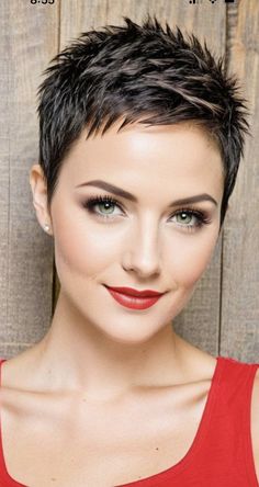 Cute Short Haircuts, Hair Color Auburn, Edgy Short Hair, Beautiful Hairstyles, Hair Haircuts, Hair Up Styles, Perfect Brows, Short Hair Haircuts, Short Hair Styles Pixie