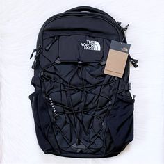 New With Tags- The North Face Unisex Borealis 28 Liter Backpack In Tnf Black. North Face Backpack Borealis, North Face Vault Backpack, Cool Backpacks For Men, North Face Recon, Borealis Backpack, Backpack Ideas, North Face Borealis, North Face Bag, Aesthetic Backpack