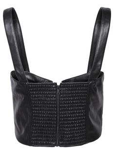 Sleeveless. Rear fastening.Composition: 100% Polyurethane Black Bustier, Sneaker Wedge, Luxury Retail, Alice Olivia, Manolo Blahnik, Luxury Boutique, Valentino Garavani, High Heel Shoes, Shoe Laces