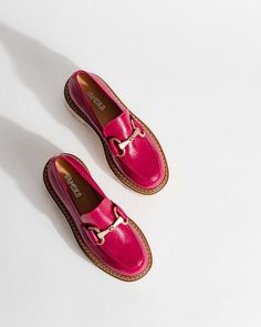 Women’s Loafers, Red Loafers Women, Colorful Loafers, Vintage Loafers, Womens Loafers, Bit Loafers, Loafer Shoes Women, Short Haircut, Women's Loafers