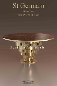 the table is shown in gold and brown