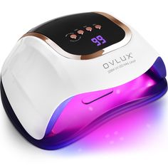 PRICES MAY VARY. Superior 208W Power & 66 LED Array: Experience unmatched efficiency with our OVLUX UV LED Nail Lamp, boasting a formidable 208W power and equipped with 66 strategically placed LED lights. This setup ensures a rapid, uniform curing process for all types of gel nail polishes and extensions. Innovative Smart Sensor Technology: Step into the future of nail care with our smart sensor that automatically activates the lamp when your hand or foot is placed inside. This feature not only Nail Art White, Nails Professional, Nail Dryers, Led Nail Lamp, Nail Dryer, Sensors Technology, Nail Lamp, Nail Polishes, Uv Light