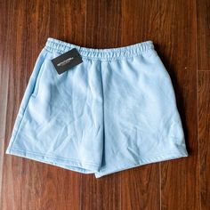 Pretty Little Thing Lounge Shorts $15 Original Tags In Place. These Lovely Shorts Will Encourage You To Have A Day Of Lounging Bliss. Extremely Soft And Comfortable. Pair With A Comfy Oversized Sweater For The Ultimate Set Of Athleisure Attire Brand: Pretty Little Thing Size: 16 Spring Casual Light Blue Activewear, Light Blue Casual Activewear For Spring, Casual Light Blue Spring Activewear, Light Blue Athleisure Bottoms For Loungewear, Basic Blue Relaxed Fit Bottoms, Light Blue Cotton Sports Bottoms, Light Blue Lounge Shorts With Pockets, Light Blue Cotton Sport Bottoms, Light Blue Casual Activewear For Loungewear