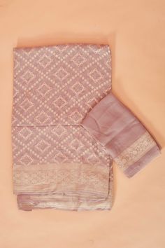 Look your ethnic best at weddings and special occasions in this lilac georgette Banarasi saree. It has a beautiful zari jaal, border and pallu. The saree comes with a matching blouse piece. Disclaimer: The shown stitched blouse on the model is for display purpose only. The saree comes with a matching blouse piece and finished with fall and piko. Lavender Saree With Dupatta For Diwali, Lavender Saree With Dupatta In Traditional Drape, Lavender Saree With Dupatta Traditional Drape, Lavender Saree With Pallu For Eid, Semi-stitched Lavender Saree, Lavender Chanderi Saree In Traditional Drape, Lavender Chanderi Saree For Diwali, Festive Lavender Traditional Wear With Chikankari Embroidery, Semi-stitched Lavender Dupatta Traditional Drape