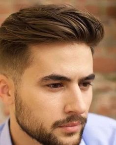 This cut features a sleek transition from shaved sides to a longer top, providing a modern twist on classic styles. It's versatile for both formal events and casual outings, offering a contemporary edge. / Photo Credit: Instagram @boyshairstyle0 Latest Haircut For Men, Gents Hair Style, Mens Hairstyles Medium, Latest Haircuts, Cool Mens Haircuts, Long Face Hairstyles, Men Haircut Styles, Cool Hairstyles For Men, Mens Haircuts Fade