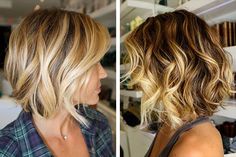 Trucos para parecer más joven gracias al peinado - DonConsejo.com Hair Color Flamboyage, Bob Haircut Curly, Hair 2018, Curly Bob Hairstyles, Brown Blonde Hair, New Hair Colors, Blonde Color, Great Hair, Bobs Haircuts