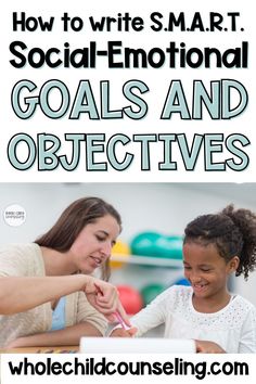 Are you looking for how to write S.M.A.R.T. treatment plan or IEP goals? Check out these SMART goals examples and data collection sheets. With a little bit of planning, you can help your clients grow in this important area and monitor their progress too! Setting SMART goals is a great way to ensure that your client's social and emotional development stays on track. 
#IEPGoals
#SocialEmotionalLearning
#SpecialEducationResources Social And Emotional Development, Smart Goals Examples, Data Collection Sheets, School Social Workers, Response To Intervention, Iep Goals, Special Education Resources