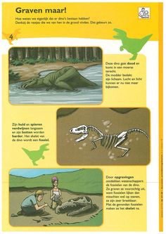 an image of children's book about dinosaurs in the wild with instructions on how to hatch them