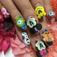 Secret Nails, Crazy Nail Art, Disney Nails, Toe Nail Designs