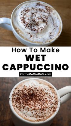 how to make wet cappuccino