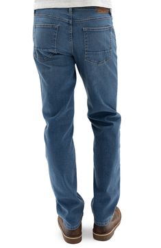 Slim but not tight, these straight-leg jeans are made with Lycra® dualFX® technology to give you all-day flexibility, comfort and shape retention. 15" leg opening; 10 1/2" front rise 74% cotton, 24% polyester, 2% spandex Machine wash, tumble dry Imported Comfort Stretch Straight Leg Denim Jeans, Dark Wash Comfort Stretch Straight Leg Jeans, Comfort Stretch Straight Leg Dark Wash Jeans, Dark Wash Straight Leg Jeans With Comfort Stretch, Casual Jeans With 4-way Stretch And Straight Leg, Straight Leg Comfort Stretch Jeans For Everyday, Comfort Stretch Straight Leg Jeans, Comfort Stretch Straight Leg Jeans For Everyday, Devil Dogs