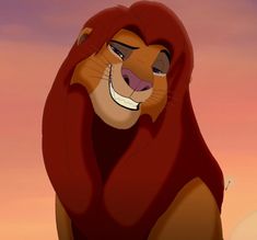 the lion king from disney's live - action movie, simba is smiling