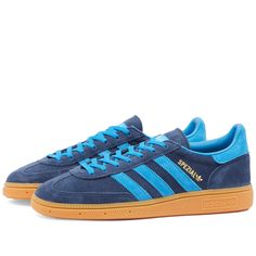 Adidas Handball Spezial Night Indigo, Bright Blue & Gum | END. Women's Handball, Adidas Handball Spezial, Adidas Handball, Adidas Shoes Women, Adidas Spezial, Trainer Heels, Swag Shoes, School Shoes, Golf Shoes