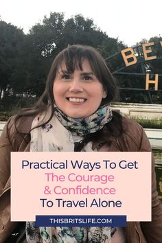 Your insecurities, fears, and nerves about traveling? They will never totally go away but you can overcome them to travel alone. The trick is to take baby steps consistently to work up to it. Click the pin for tons of practical tips and ideas to help you build the confidence to travel alone.