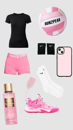 Volleyball fit!! #volleyball #follow #pink #outfitinspo #fit Pink Volleyball Outfit, Outfit Ideas For Volleyball, Volleyball Leggings Outfit, Volleyball Camp Outfits, Cute Volleyball Outfits For Practice, Preppy Volleyball Outfit, Volleyball Fits Practice, Volleyball Outfits For School, Volleyball Coach Outfit