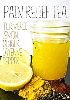 Pain Relief Tea, Anti Dieting, God Mat, Natural Pain Relief, Homemade Remedies, Nutrition Education, Natural Health Remedies, Health Drink