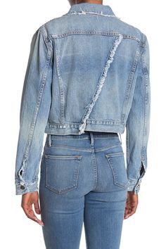 Crop Denim Jacket, Cropped Denim Jacket, Fringe Trim, Nordstrom Store, Diy Style, Cropped Denim, Nordstrom Rack, Denim Jacket, Nordstrom