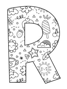 the letter p is for coloring pages