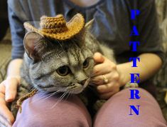 This is a DIGITAL PDF PATTERN of Crochet Cowboy Hat for cats, small dogs, and other small pet! PLEASE NOTE THAT THIS IS A CROCHET PATTERN, NOT THE FINISHED PRODUCT. Pattern is written in English US terms. This pattern contains over 30 pictures to help with all the details of Cowboy Hat! This pattern is for those who already have basic crochet skills. You can crochet this Cowboy hat for your pet for a party or just for a photo. A great gift for those who have a cute fur baby. Measurements: Diamet Cat Cowboy Hat, Pumpkin Hat Pattern, Crochet Cowboy Hats, Cowboy Hat Pattern, Cat Cowboy, Crochet Pumpkin Hat, Cat Hat Pattern, Kat Haken, Cowboy Hat Design