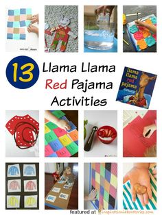 the 12 red pajama activities are great for toddlers to do with them